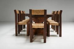 Brutalist Rustic Dining Table France Early 20th Century - 3432527