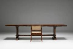 Brutalist Rustic Dining Table France Early 20th Century - 4045534