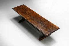 Brutalist Rustic Dining Table France Early 20th Century - 4045564