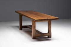 Brutalist Rustic Dining Table France Mid 20th Century - 4593838