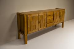 Brutalist Sideboard in Oak 1980s - 4300221