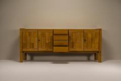 Brutalist Sideboard in Oak 1980s - 4300232