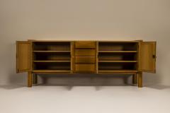 Brutalist Sideboard in Oak 1980s - 4300235