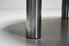 Brutalist Slate Coffee Table with Steel Legs Europe ca 1970s - 4174725