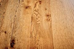 Brutalist Solid Oak Dining Table - 4146365