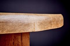 Brutalist Solid Oak Dining Table - 4146366
