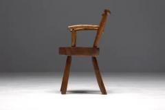 Brutalist Solid Wood Childs Armchair France 1960s - 3461443
