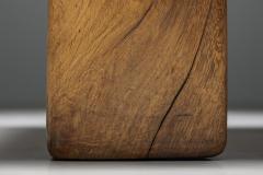 Brutalist Solid Wood Coffee Table 1940s - 2748304