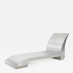Brutalist Stainless Steel Chaise Lounge - 952745
