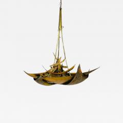 Brutalist Style Copper Chandelier - 3068494