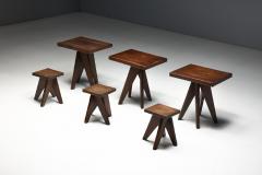 Brutalist Tabouret Stools France Mid 20th Century - 4821400
