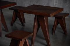 Brutalist Tabouret Stools France Mid 20th Century - 4821425