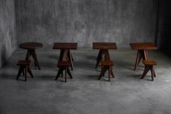 Brutalist Tabouret Stools France Mid 20th Century - 4821426