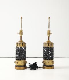 Brutalist Torch Cut Metal Lamps - 4292261