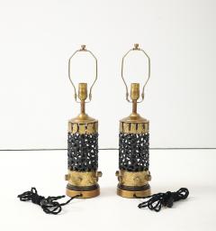 Brutalist Torch Cut Metal Lamps - 4292263