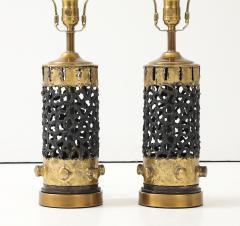 Brutalist Torch Cut Metal Lamps - 4292268