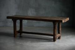 Brutalist Wabi Sabi Farmhouse Table France Early 20th Century - 3919226