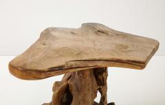 Brutalist Wabi Sabi Modern Tree Trunk Root Pedestal Table France c 1950 - 3106304