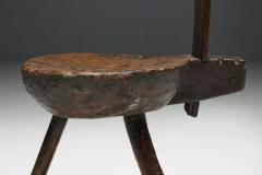 Brutalist Wabi Sabi Tripod Alpine Chairs France 19th Century - 3560764