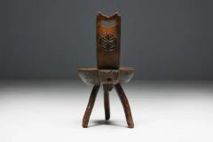 Brutalist Wabi Sabi Tripod Alpine Chairs France 19th Century - 3560773