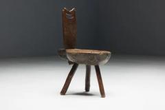 Brutalist Wabi Sabi Tripod Alpine Chairs France 19th Century - 3560823