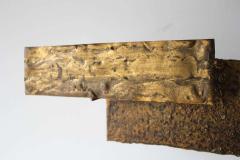 Brutalist Wall Sculpture in Mixed Metals Brass Bronze Copper 1960 Stuart Mathews - 1860643