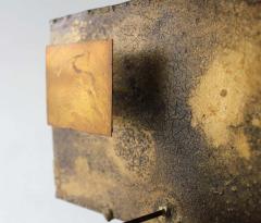 Brutalist Wall Sculpture in Mixed Metals Brass Bronze Copper 1960 Stuart Mathews - 1860645