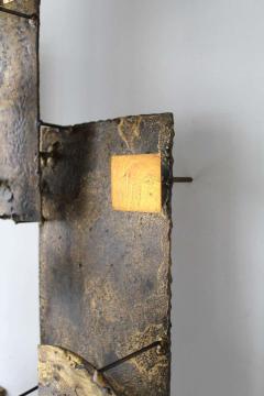 Brutalist Wall Sculpture in Mixed Metals Brass Bronze Copper 1960 Stuart Mathews - 1860647