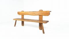 Brutalist Wooden Bench Italy 1970s - 4495133