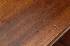 Brutalist Wooden Bibus Shelf with Wedge Joints Europe ca 1950s - 4174322