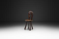 Brutalist Wooden Side Chair Europe Mid 20th Century - 4647010