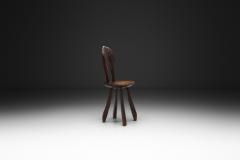Brutalist Wooden Side Chair Europe Mid 20th Century - 4647020