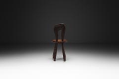 Brutalist Wooden Side Chair Europe Mid 20th Century - 4647021