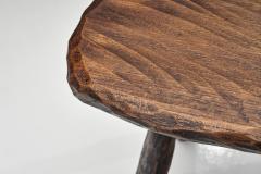 Brutalist Wooden Side Chair Europe Mid 20th Century - 4683387