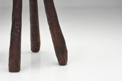 Brutalist Wooden Side Chair Europe Mid 20th Century - 4683388