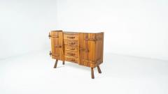 Brutalist Wooden Sideboard Italy 1970s - 4492596