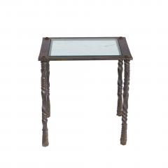 Brutalist Wrought Iron End Table - 4735984