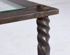 Brutalist Wrought Iron End Table - 4735988