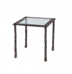 Brutalist Wrought Iron End Table - 4735992