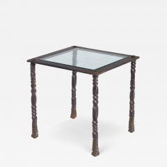 Brutalist Wrought Iron End Table - 4738446
