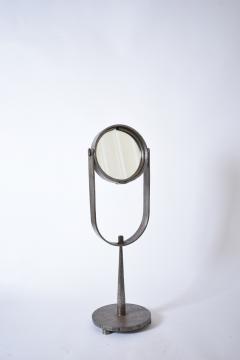 Brutalist wrought iron table mirror 1960s - 4684470