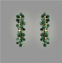 Bubble24 Green Rock Crystal sconces By Phoenix - 4536104
