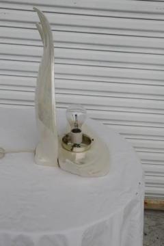 Bubbled Acrylic Glass Table Lamp from Maison Rougier 1970s - 4097875