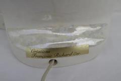 Bubbled Acrylic Glass Table Lamp from Maison Rougier 1970s - 4097885