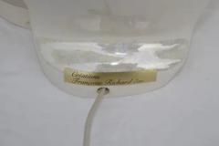 Bubbled Acrylic Glass Table Lamp from Maison Rougier 1970s - 4097886