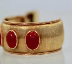 Buccellati Yellow Gold Wide Coral Bracelet 18K - 3455200