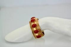 Buccellati Yellow Gold Wide Coral Bracelet 18K - 3455305