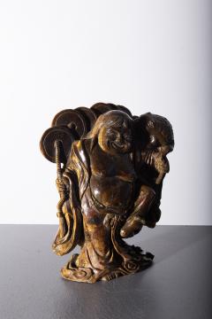 Budai Buddha fine wood carving - 3863294