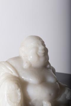 Budai Buddha in white jada - 3863011