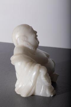 Budai Buddha in white jada - 3863015